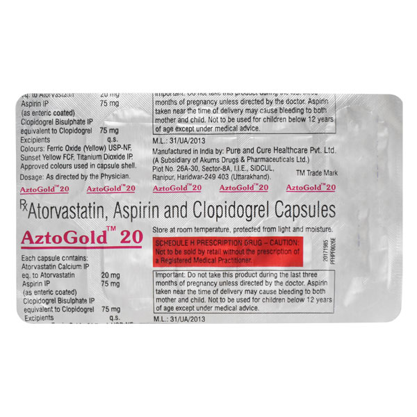 Aztogold 20mg Capsule 10'S