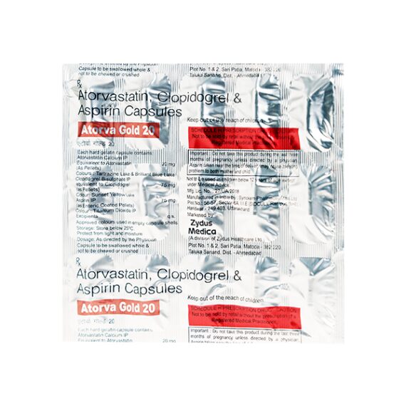 ATORVA GOLD 20mg Capsule 15's - Image 2