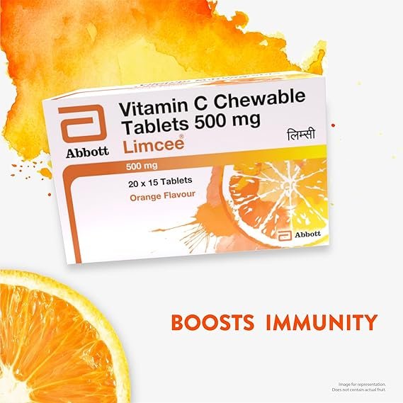 Limcee Vitamin C Chewable Tablet | Flavour Orange - Image 3