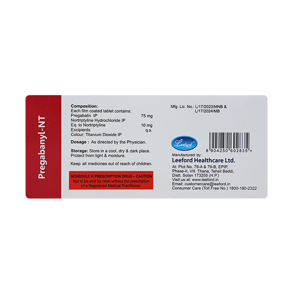 Pregabanyl NT Tablet 10'S - Image 3