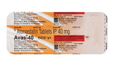 Avas 40mg Tablet 10'S
