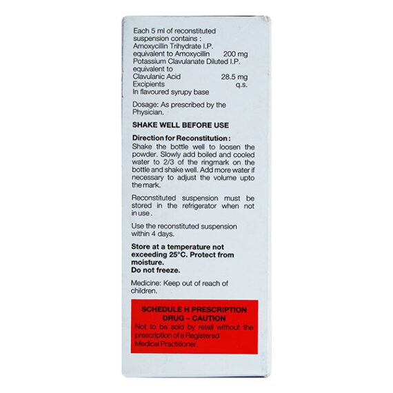 Amoxyclav DS 200/28.5mg Oral Suspension 30ml - Image 2