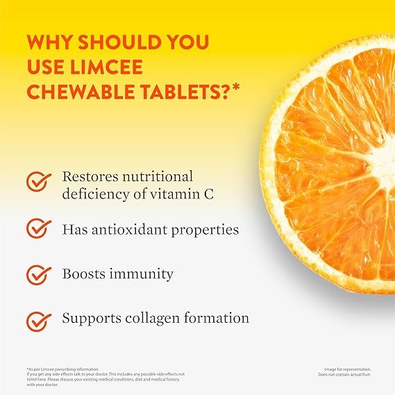 Limcee Vitamin C Chewable Tablet | Flavour Orange - Image 5