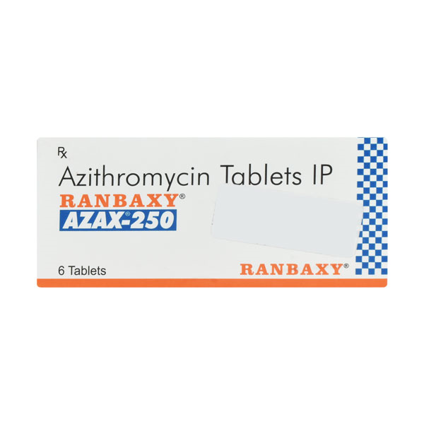 Azax 250mg Tablet 6'S