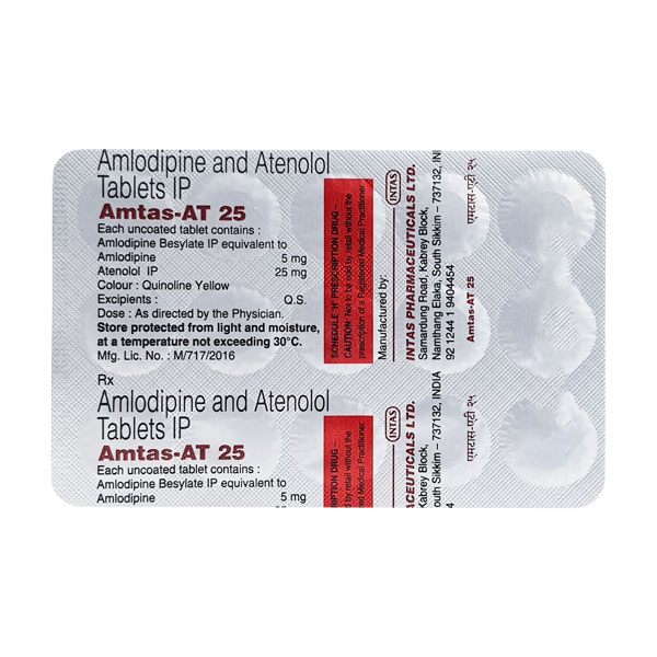 Amtas AT 25mg Tablet 15'S