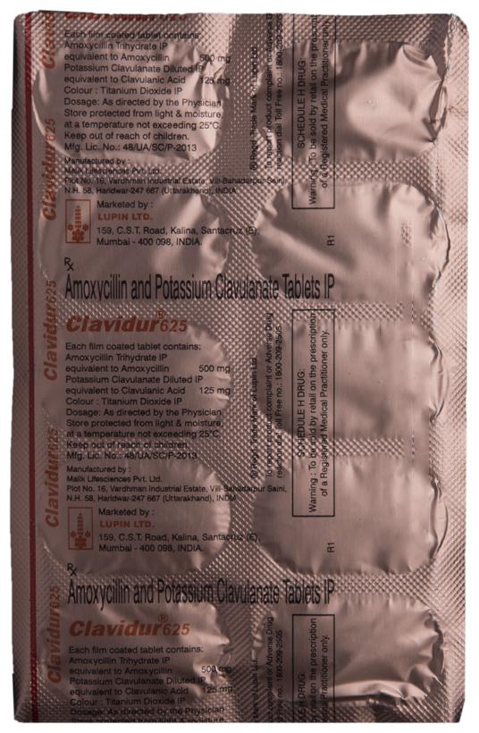 Clavidur 625 Tablet - Image 3
