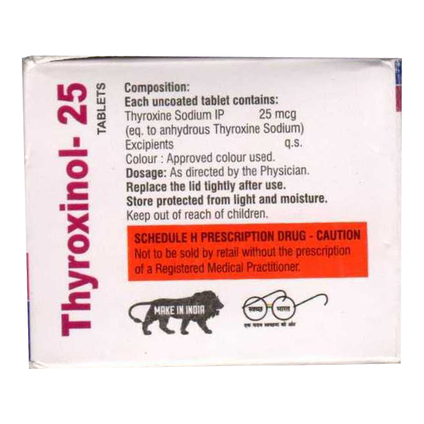 THYROXINOL 25 Tablet 120's - Image 2
