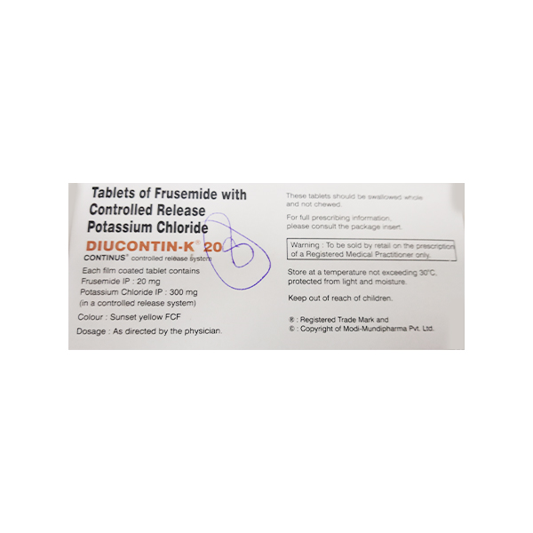 Diucontin K 20 Tablet 10'S - Image 3