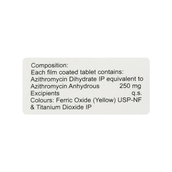 Azax 250mg Tablet 6'S - Image 3