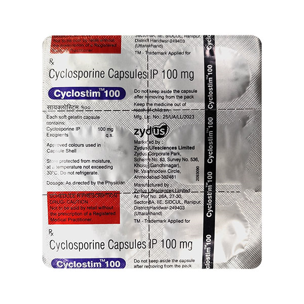CYCLOSTIM 100 Capsule 6's