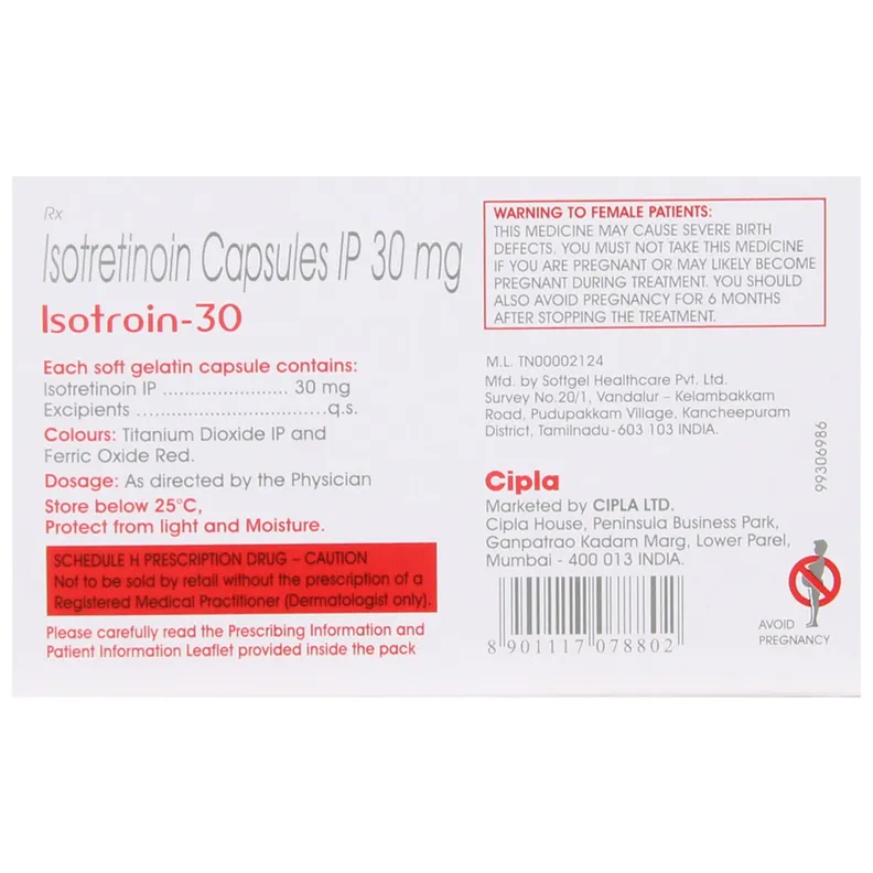 Isotroin 30 Capsule - Image 2