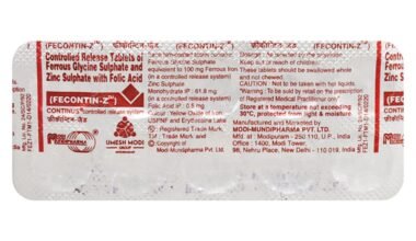 Fecontin Z Tablet 10'S