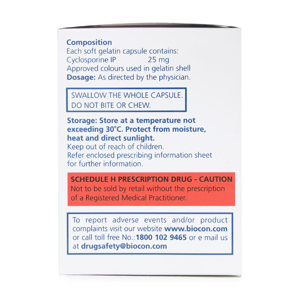 Cyclophil ME 25mg Capsule 5'S - Image 2