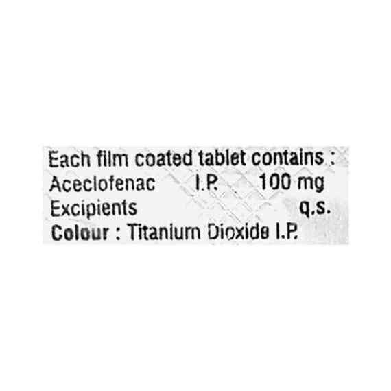 Acenac 100mg Tablet 10'S - Image 3