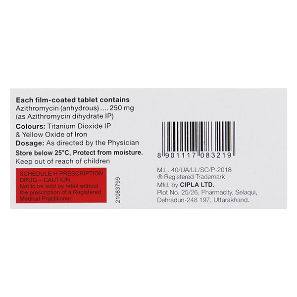 Azicip 250mg Tablet 6'S - Image 2