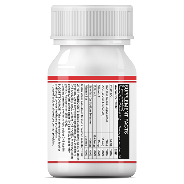 INLIFE Iron Folic Acid Tablets 60's - Image 2