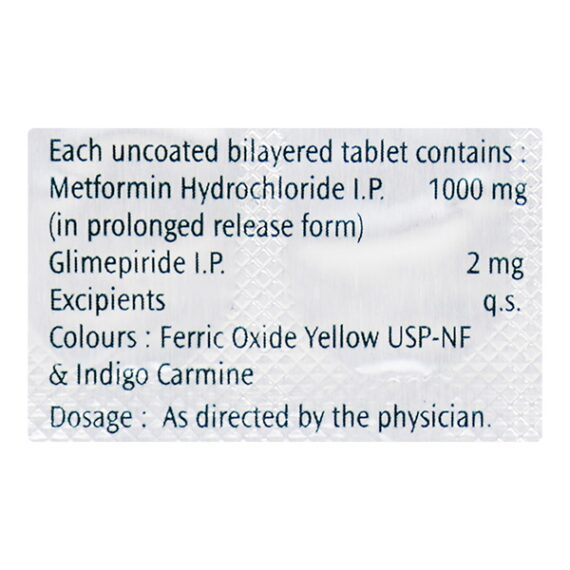 Amaryl M Forte 2mg Tablet 15'S - Image 3