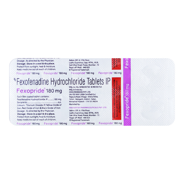 FEXOPRIDE 180 Tablet 10's - Image 4