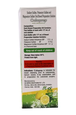 Coloprep Bowel Preparation Kit (177ml Each) Delicious Lemon - Image 2