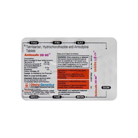 AMLOSAFE 3D 80 Tablet 7's - Image 2