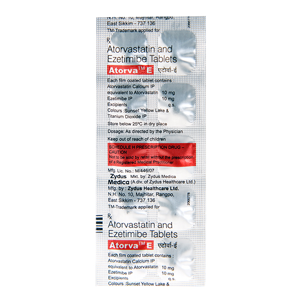 Atorva E 10mg Tablet 10'S - Image 2