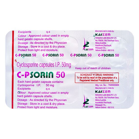 C PSORIN 50 Capsule 10's
