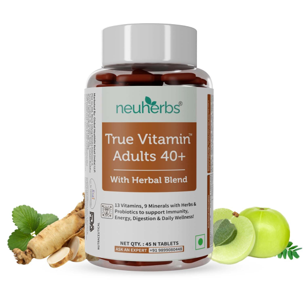 Neuherbs True Vitamin Adults 40+ Tablets 45's - Image 2