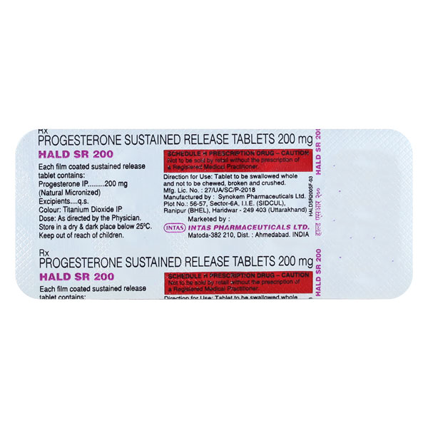 Hald SR 200mg Tablet 10'S - Image 3