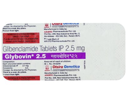 Glybovin 2.5mg Tablet 10'S