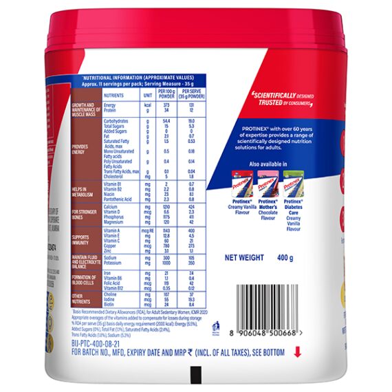 Protinex Powder - Rich Chocolate Flavour (Jar) 400 gm - Image 3