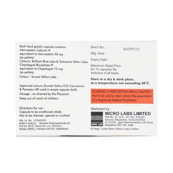 Avas CV 20mg Capsule 10'S - Image 2