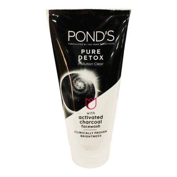 Pond'S Pure Detox Pollution Clear Face Wash with Activated Charcoal 150 gm