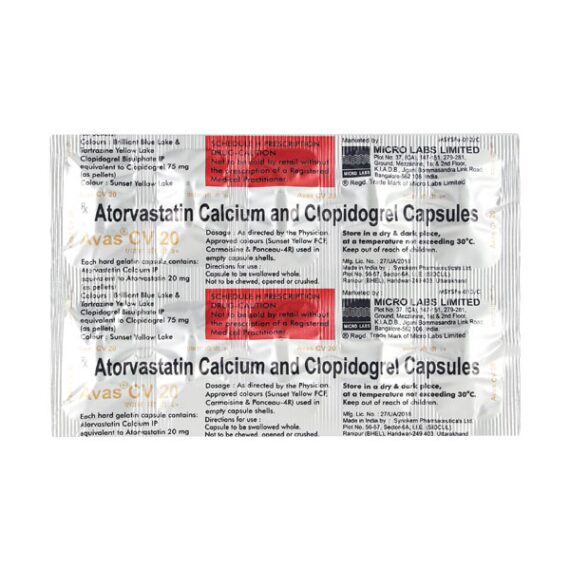 Avas CV 20mg Capsule 10'S - Image 3