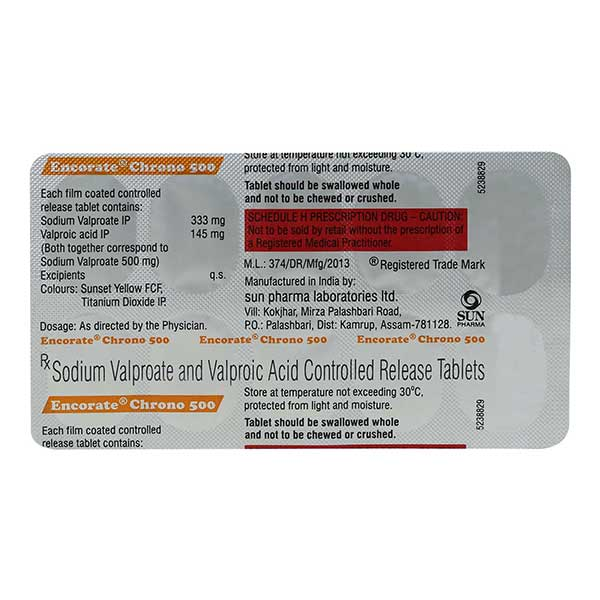 Encorate Chrono 500mg Tablet 10'S
