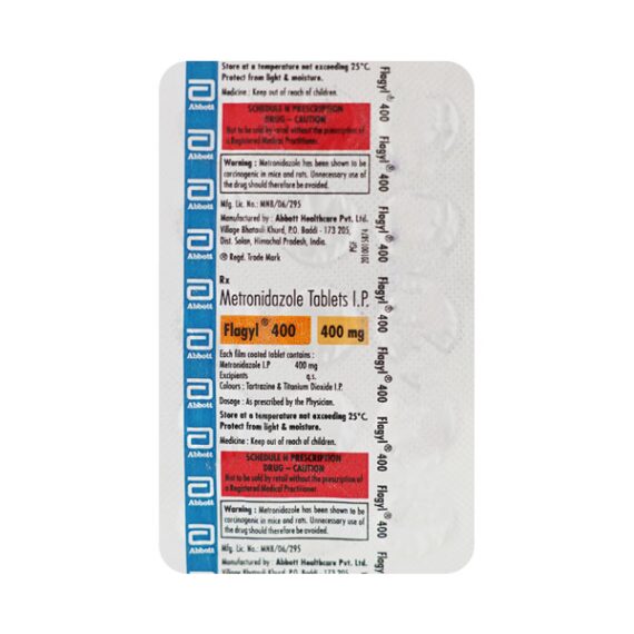 Flagyl 400mg Tablet 15'S