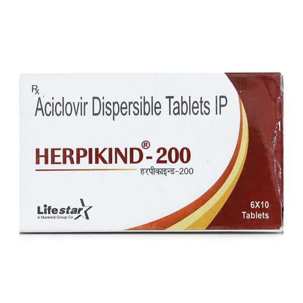 Herpikind 200mg Tablet 10'S