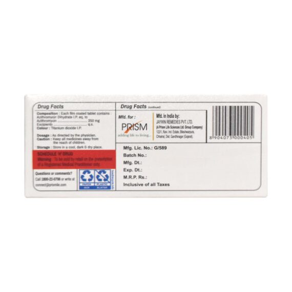 PRAZITH 250mg Tablet 6's - Image 3
