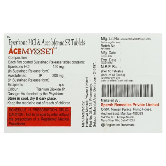 Acemyoset Tablet 10'S - Image 2