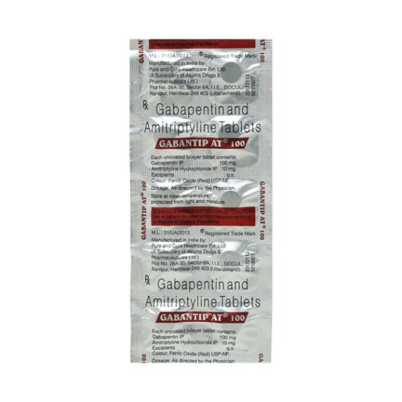 Gabantip AT 100mg Tablet 10'S - Image 2