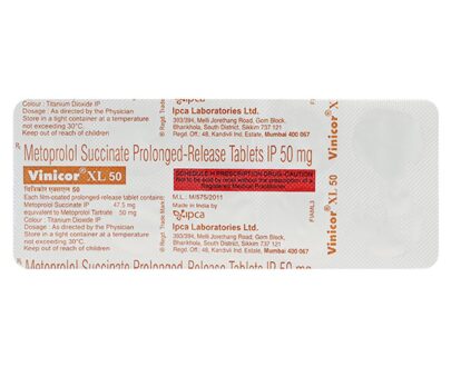 Vinicor XL 50mg Tablet 10'S
