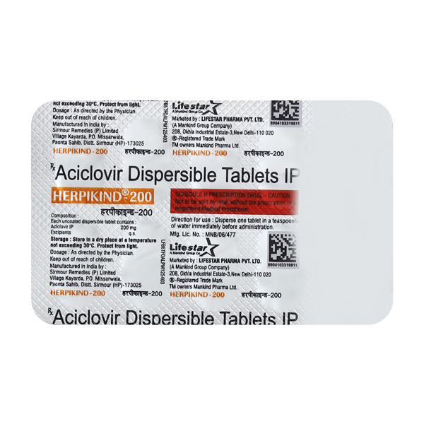 Herpikind 200mg Tablet 10'S - Image 4