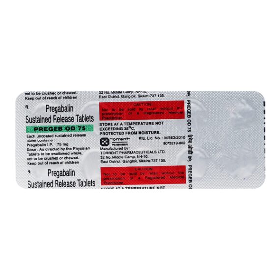 Pregeb OD 75mg Tablet 10'S