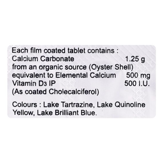Calten D 500mg Tablet 15'S - Image 3
