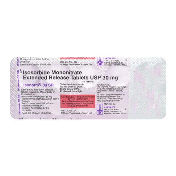 Isonorm SR 30mg Tablet 10'S
