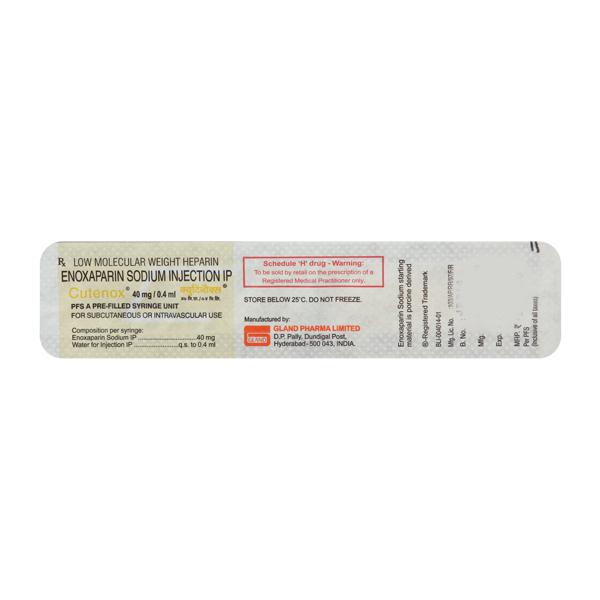 Cutenox 40mg Prefilled Syringe 0.4ml - Image 3
