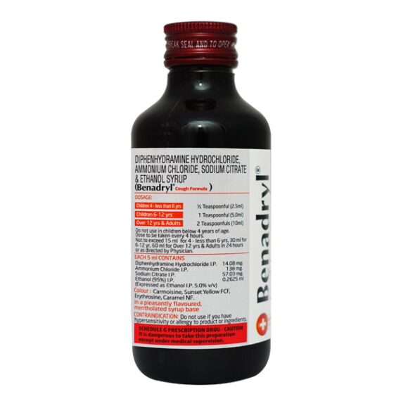 Benadryl Cough Formula Syrup 150ml - Image 2