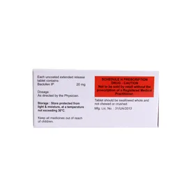 Bacloren 20mg Tablet - Image 3