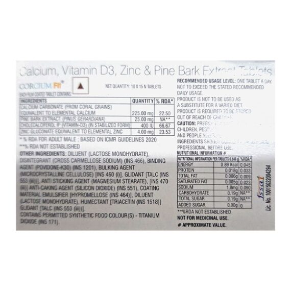 CORCIUM FIT Tablet 15's - Image 2