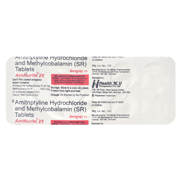 Amnurite 25mg Tablet 10'S