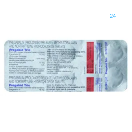 Pregabid Trio 75mg/10mg/1500mcg Tablet